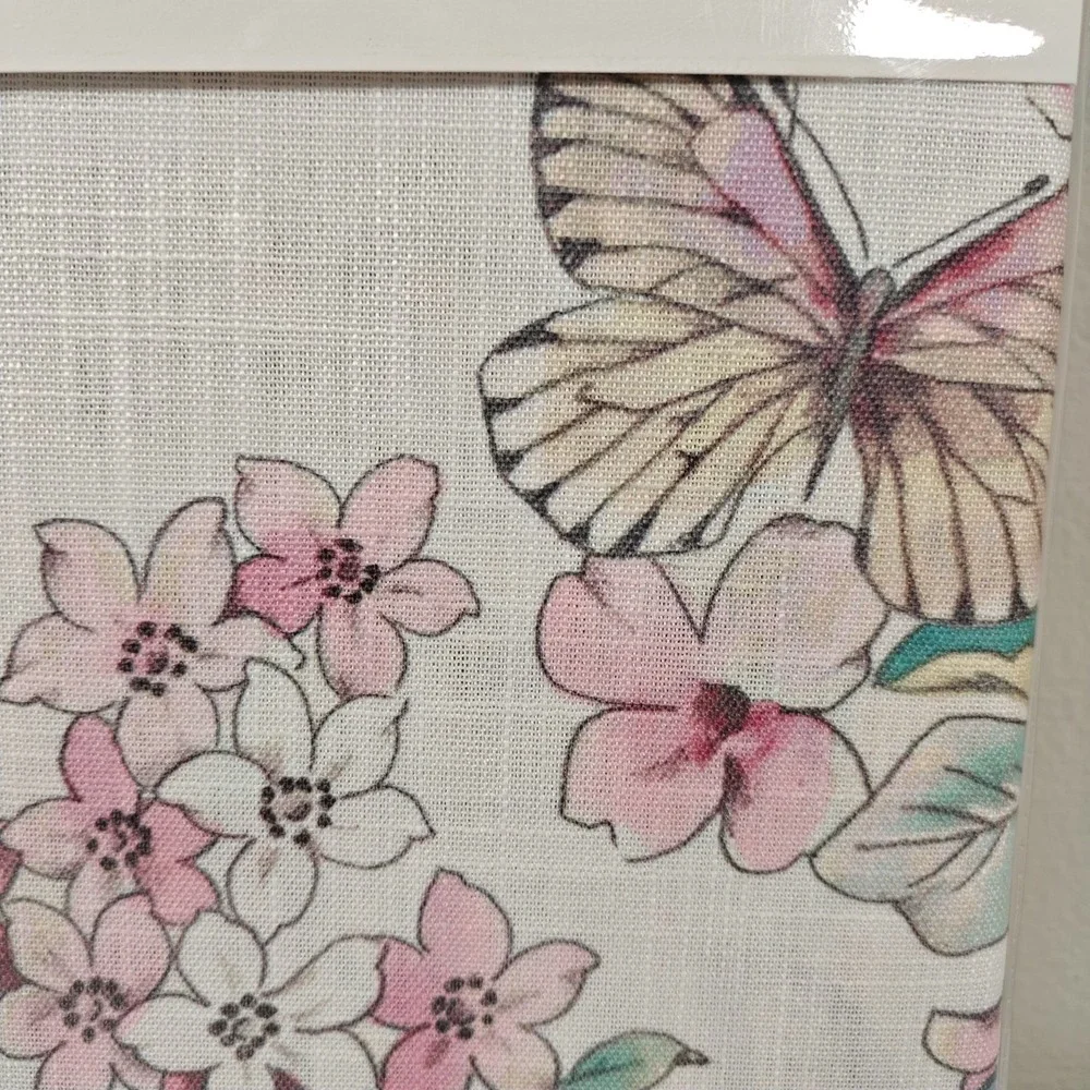 Lenox Butterfly Meadow Floral Tablecloth White 70
